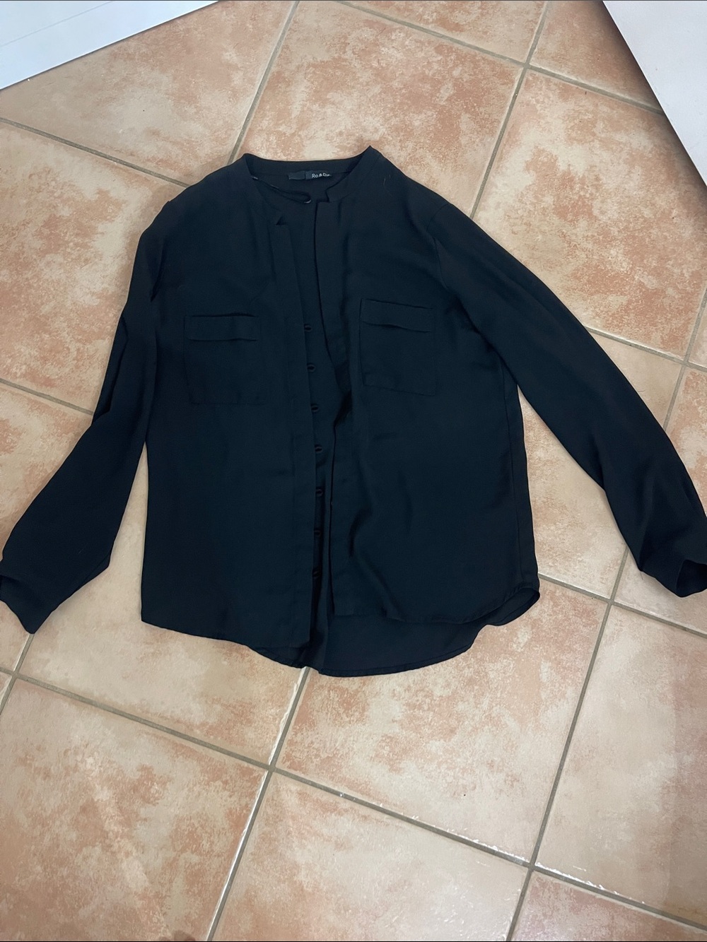Black Women’s Button-Up Long Sleeve Shirt
